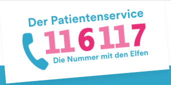 Logo des Patientenservice 116117